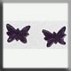 12124 Glass Treasures-Petite  Butterfly Matte Lt Amethyst 5/4mm (Qty. 2) MAIN